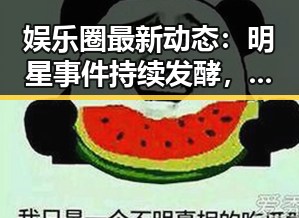 娱乐圈最新动态:明星事件持续发酵,官方回应引关注